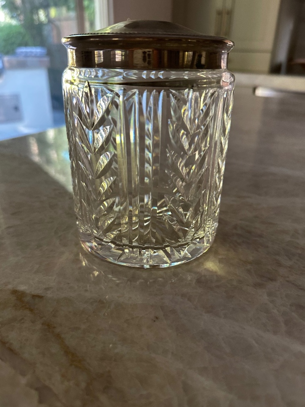 Waterford Crystal Tobacco Jar/ Humidor
